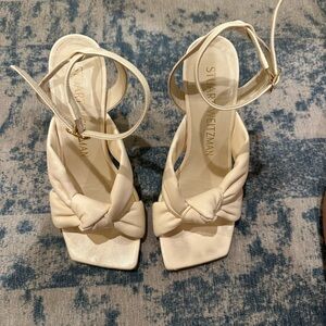 Stuart Weitzman Women's Ivory Heeled Sandals
